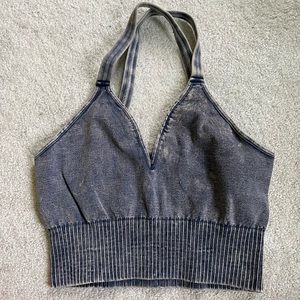 NWOT - Free People - Good Karma Crop Tank (Navy - XS/S)